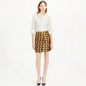 J. Crew Black and Gold Mini Skirt *MINT CONDITION*
